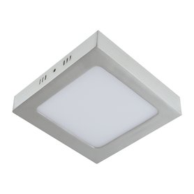 LED přisazené svítidlo Martin 12W IP20 čtverec stříbrné 1290 lm 4000K
