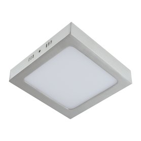 LED přisazené svítidlo Martin 18W IP20 čtverec stříbrné 2010 lm 4000K