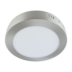 LED přisazené svítidlo Martin 12W IP20 kruh stříbrné 1290 lm 4000K