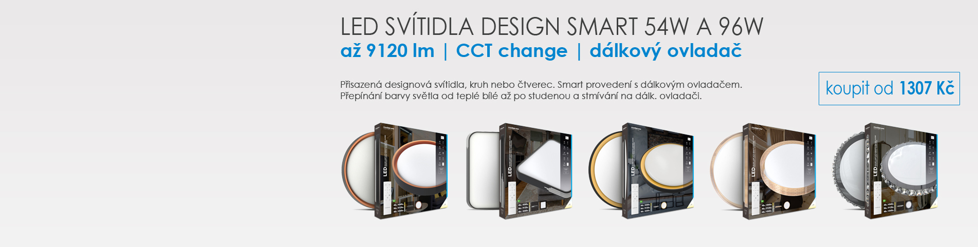LED designová svítidla SMART CCT CHANGE