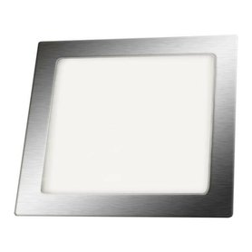 LED vestavný mini panel 24W čtverec stříbrný 1800 lm 3000K