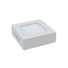 LED přisazený mini panel 6W čtverec bílý 560 lm 4000K